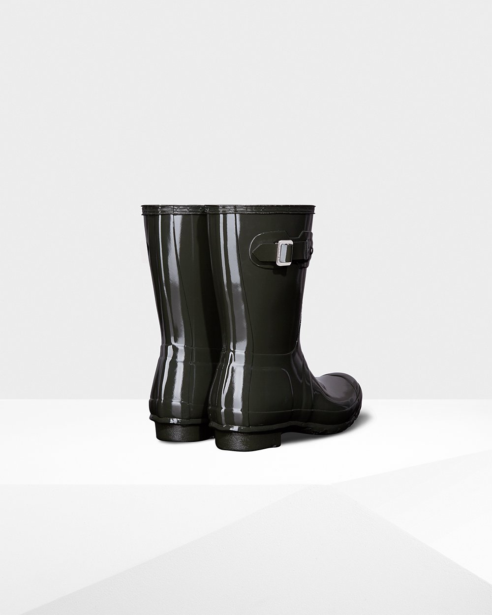 Botas De Cortas Hunter Mujer Original Gloss - Verde Oscuro Oliva - Argentina 1903AZTJX